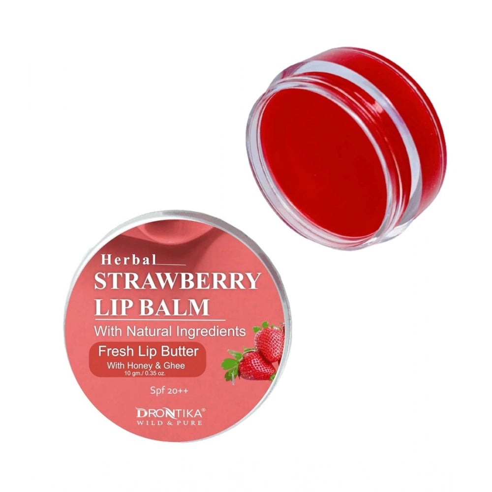Unisex Herbal Dark And Chapped Lips Strawberry Lip Balm — 10Gm · lm19