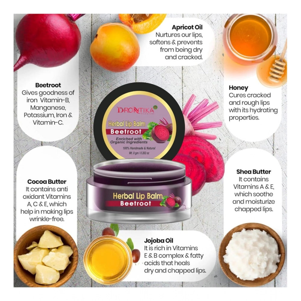 Unisex Herbal Dark And Chapped Lips Beetroot Lip Balms · Pack of 2 — 20Gm