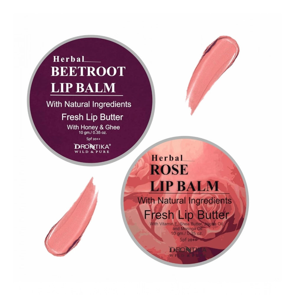 Unisex Herbal Dark And Chapped Lips Beetroot & Roses · Pack of 2 — 10Gm
