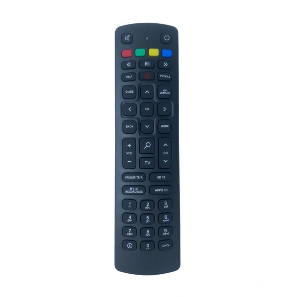 Set Top Box Remote No. 1097 Compatible-Replacement For Jio — Black