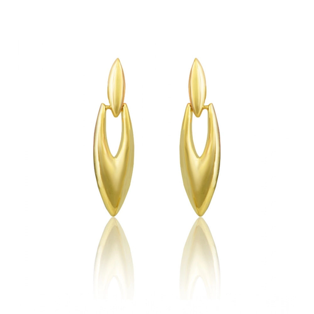 Women's Brassnew Gold Tone Polish Mini Office Earrings — Gold Plated