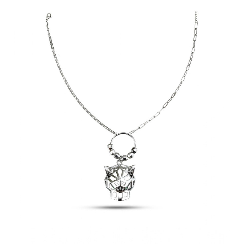 Women's Stainless Steel Imported Gen-Z Pendent Chain — Silver Plated