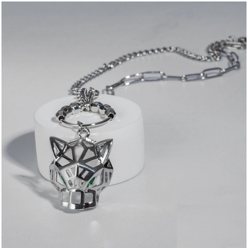 Women's Stainless Steel Imported Gen-Z Pendent Chain — Silver Plated