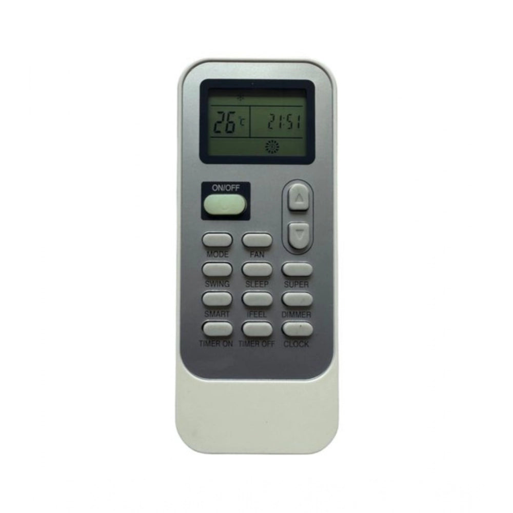 AC Remote No.134 No Backlight Llyod AC Remote Control — White