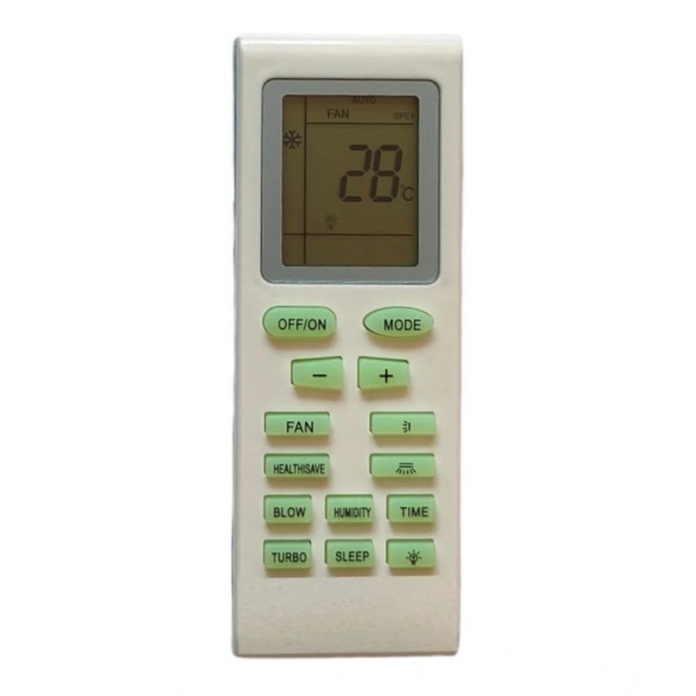 AC Remote No.18 No Backlight Onida AC Remote Control — White