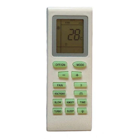 AC Remote No.18 No Backlight Onida AC Remote Control — White