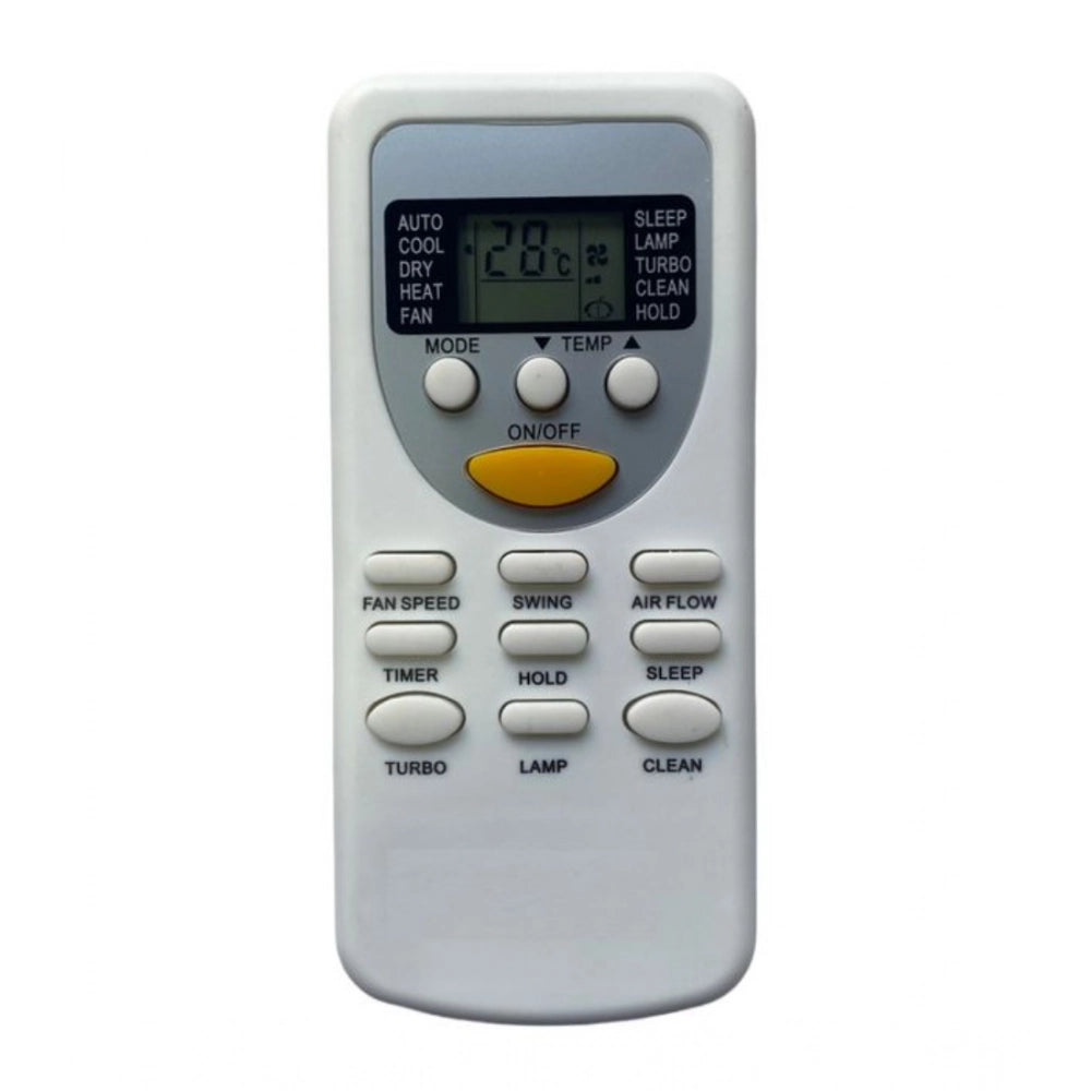 AC Remote No.49 No Backlight Videocon AC Remote Control — White