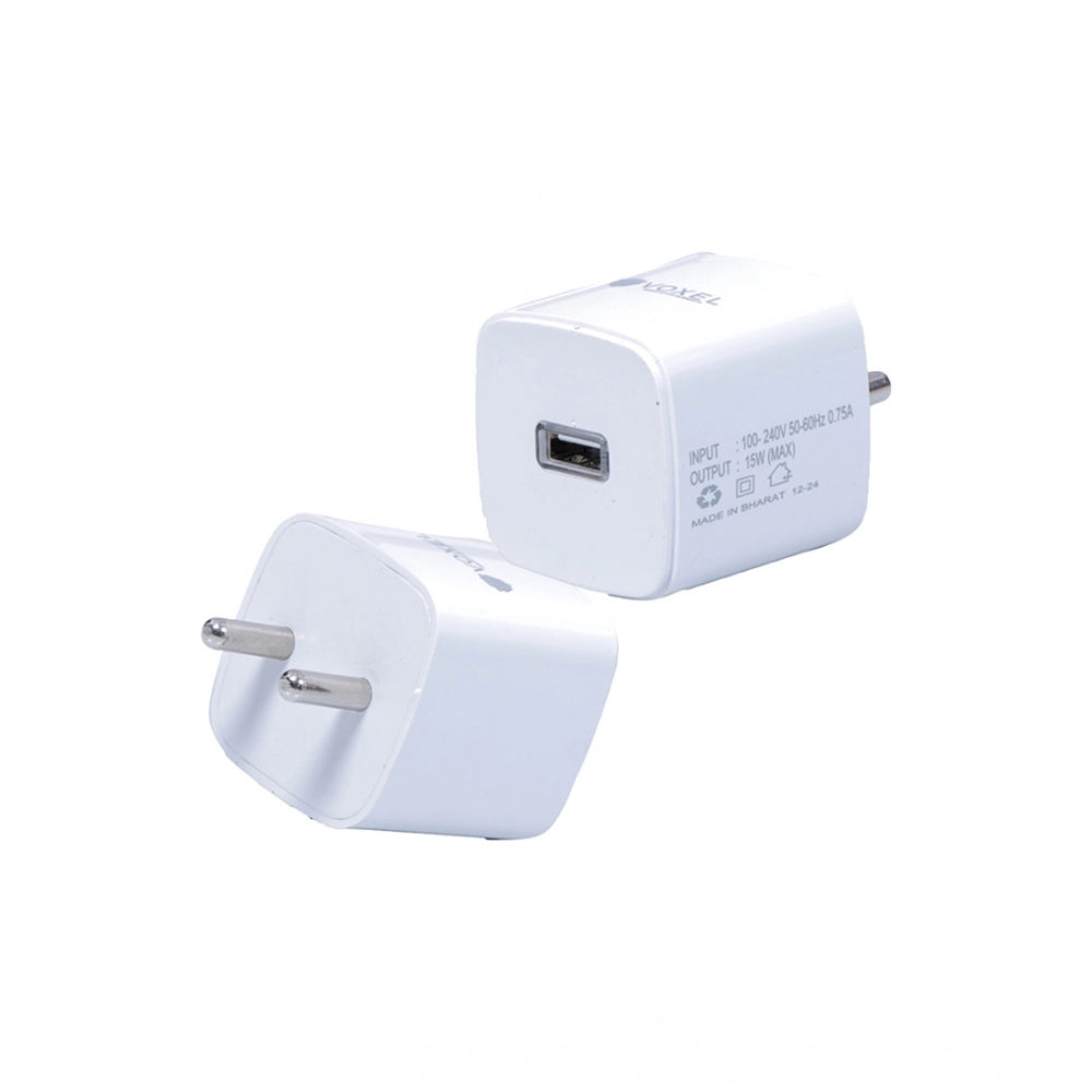 Voxel 15 Watt USB Charger Ab — White