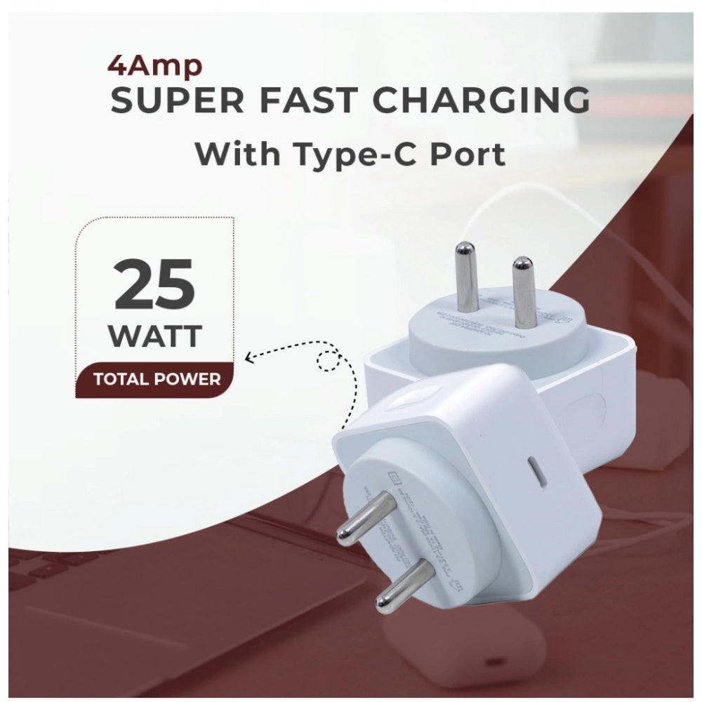 Voxel 25 Watt ' C ' Port Pd Charger — White