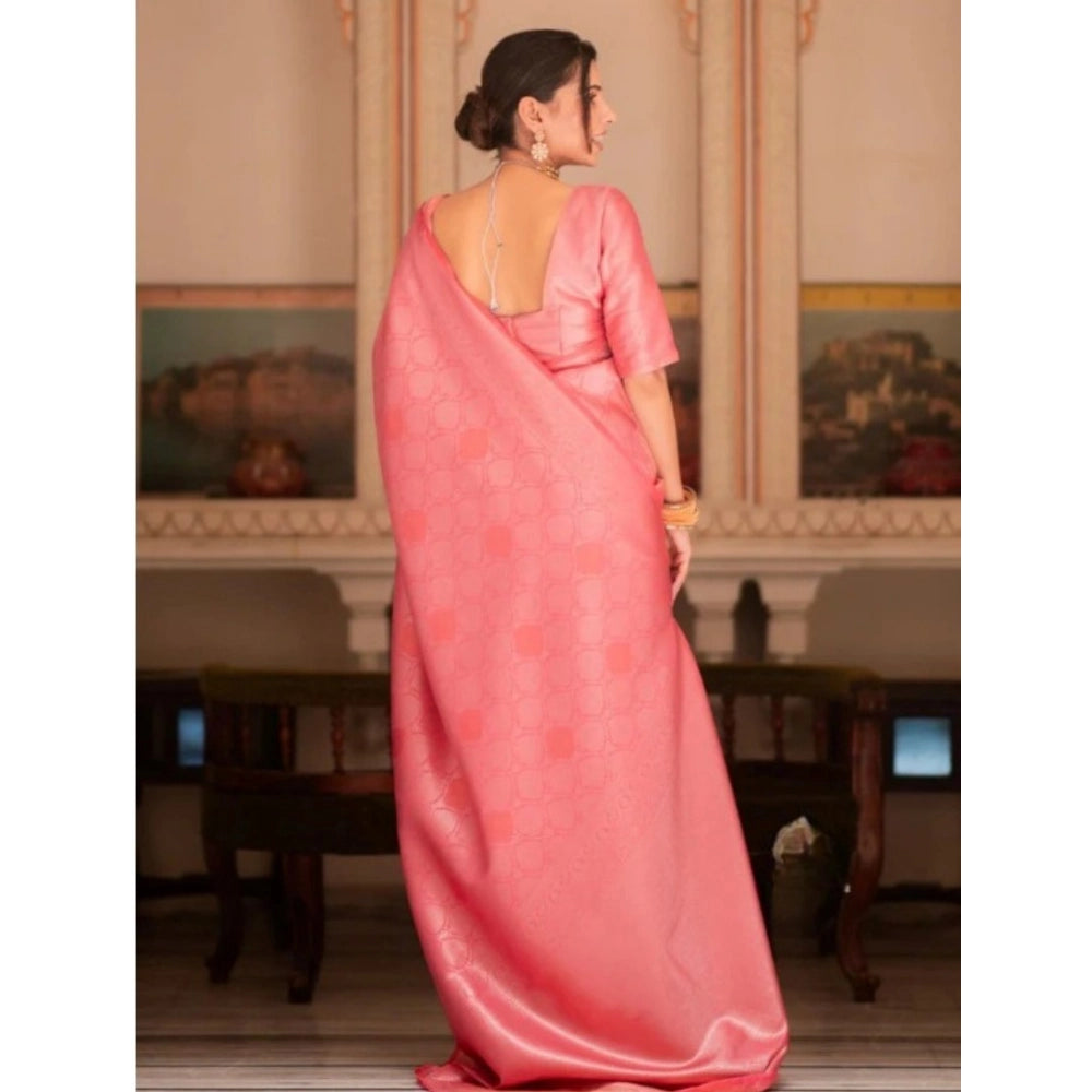 Women's Silk Printed Saree — Pink · _Pnk