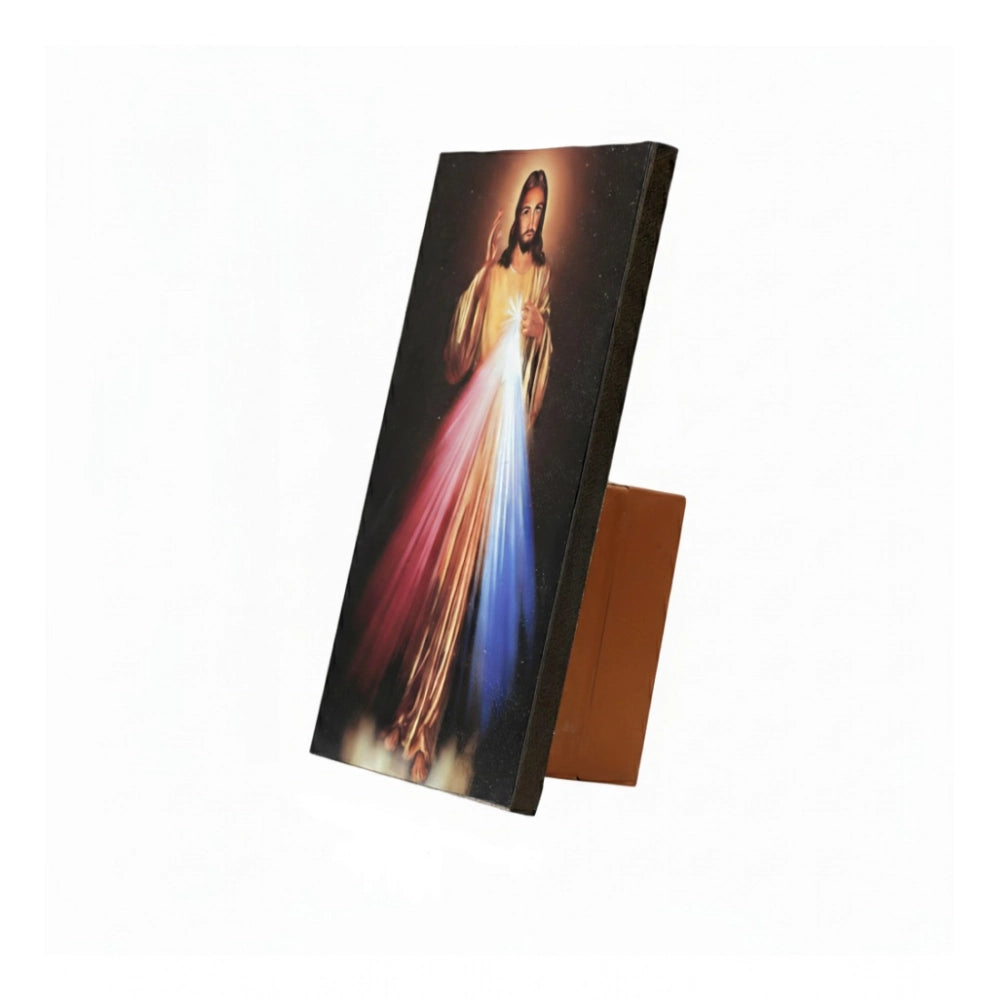 Wooden Divine Mercy Of Jesus Christ Table Top Christian