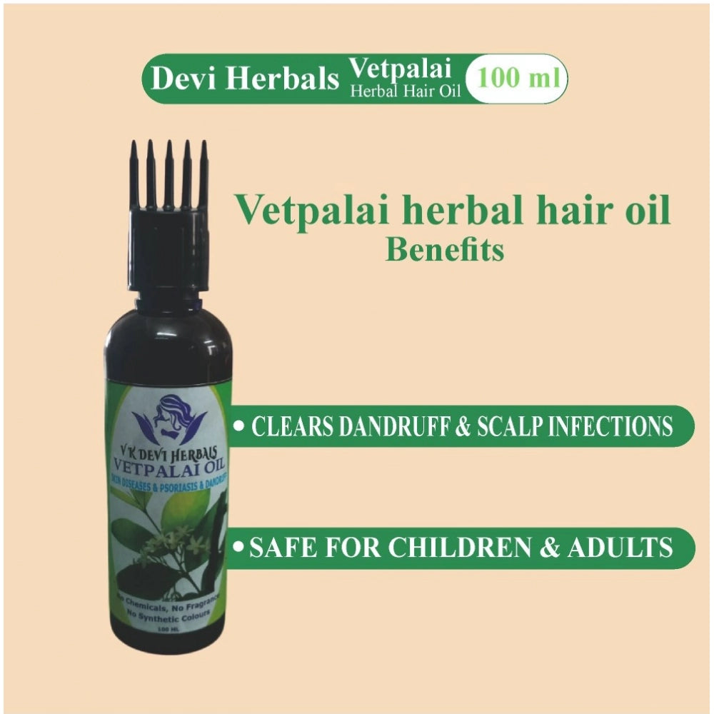 Devi Herbal Vetpalai 100 ml Oil - Anti-Dandruff And