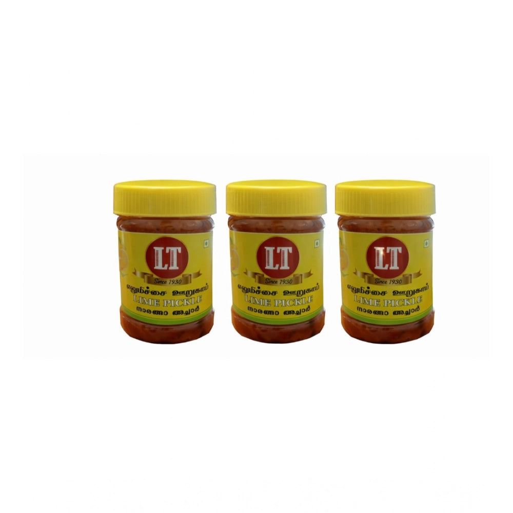 Pack Of_3 300G Lt Lemon Pickle Traditional Digestive Side — Red