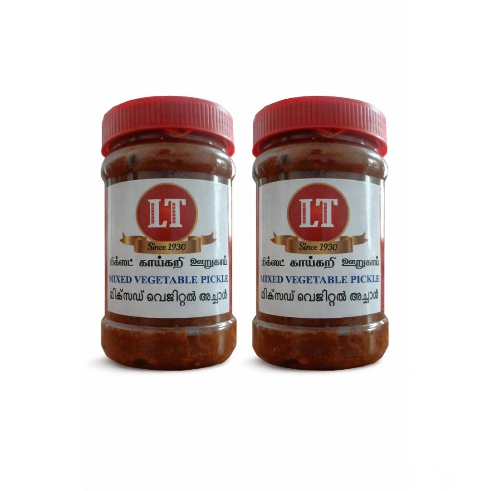 Pack Of_2 500G Lt Mixed Veg Pickle Traditional Digestive — Red