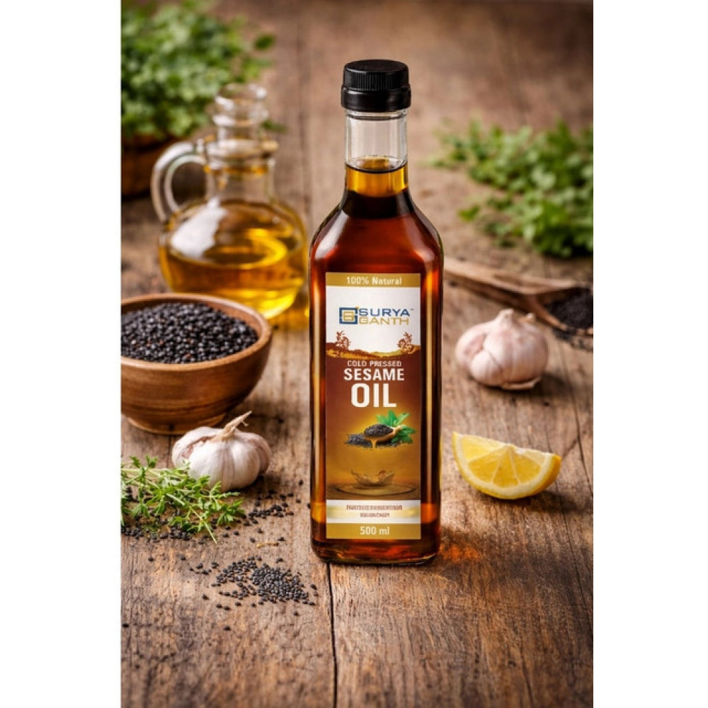 Surya Ganth Cold Pressed Sesame Oil — Natural Sedimentation