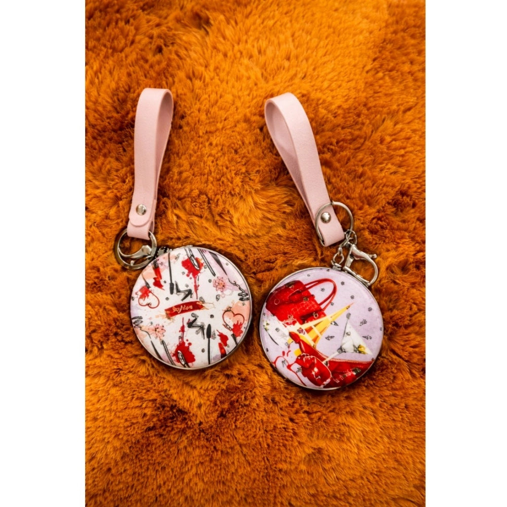 Metal Circle Frame Pocket Mirror