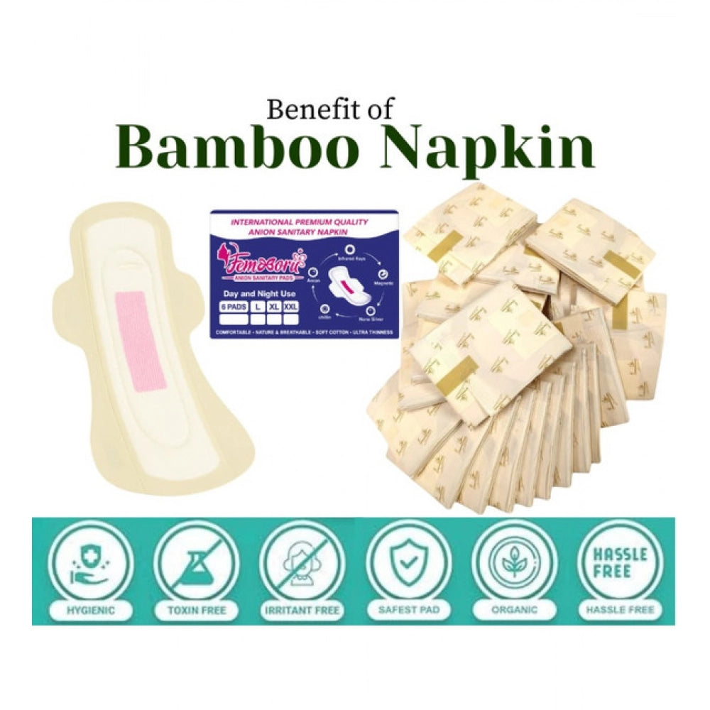 Pack Of_12 Pcs Cotton Bamboo Sanitary Pads