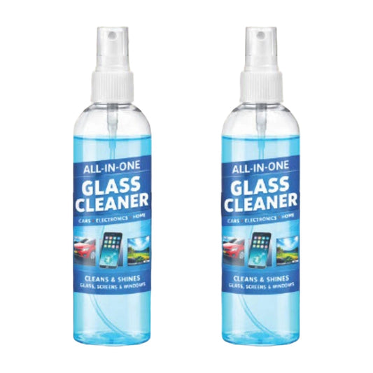 All-In-One Glass Cleaner Spray Bottles 100 mls · Pack of 2 AllQwik