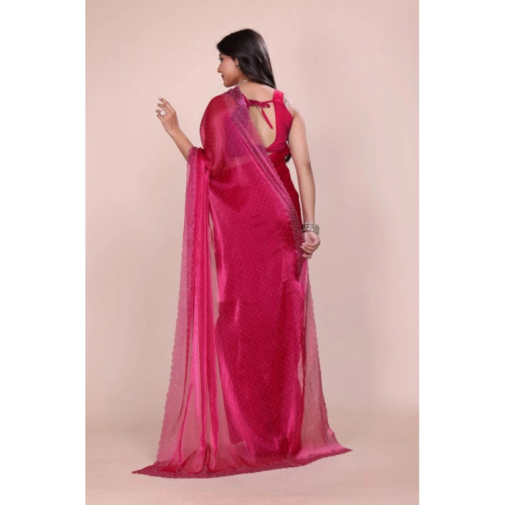 Women's Jimmy Choo Embellished Bollywood Saree — Red · _Red