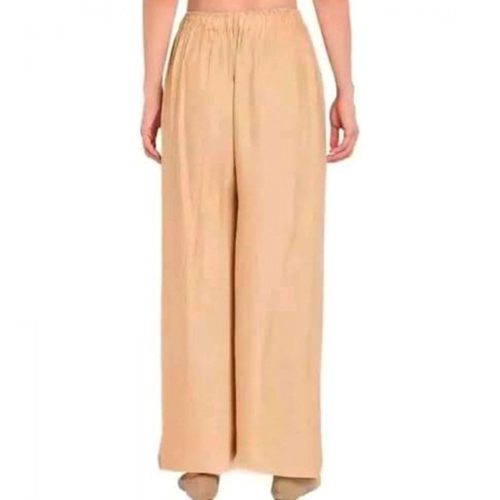 Women's Casual Rayon Solid Ankle Length Palazzo · 1007