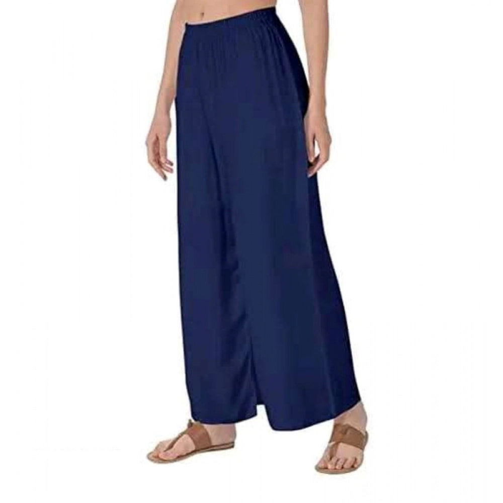 Women's Casual Rayon Solid Ankle Length Palazzo · 1008