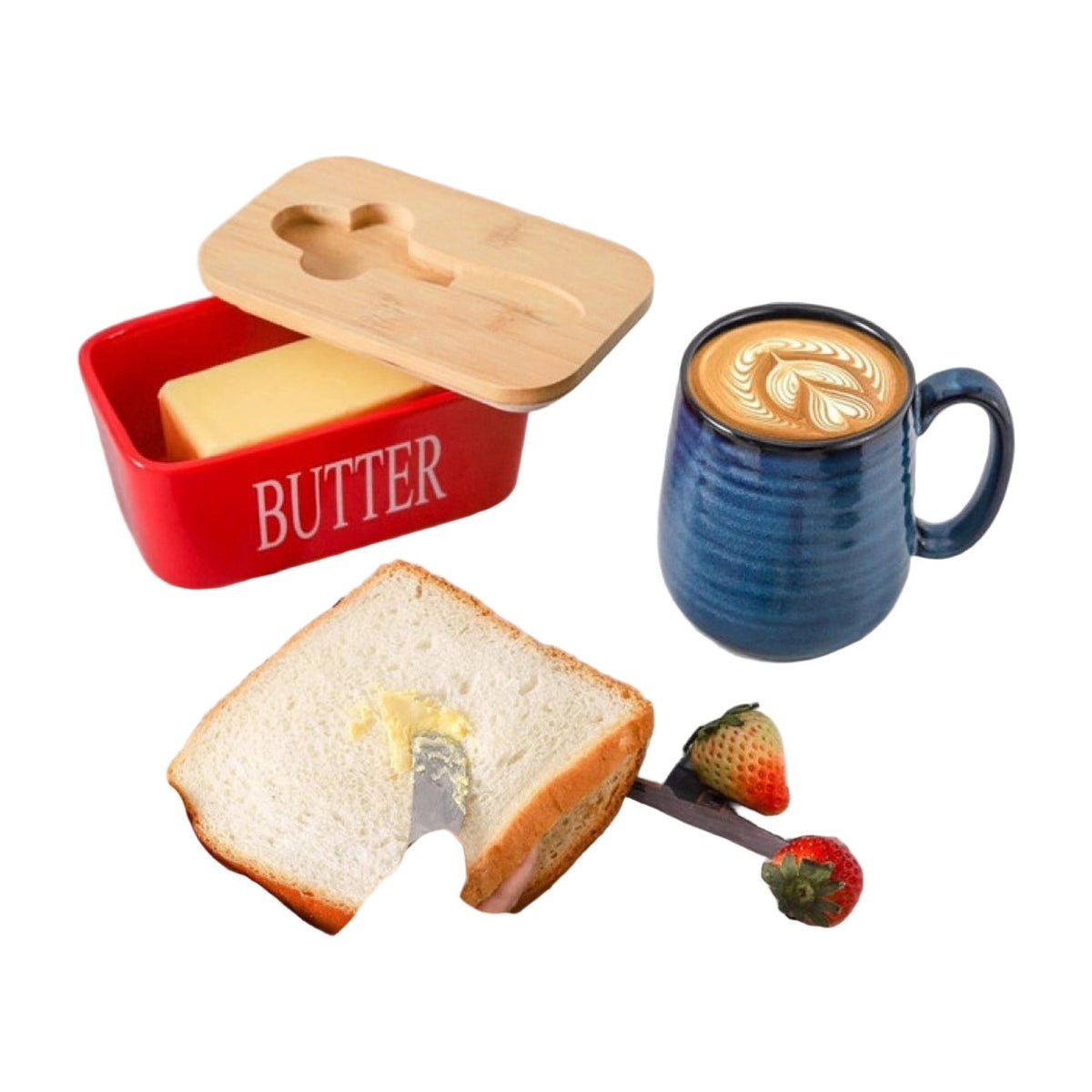 Ceramic Butter Box — Red AllQwik