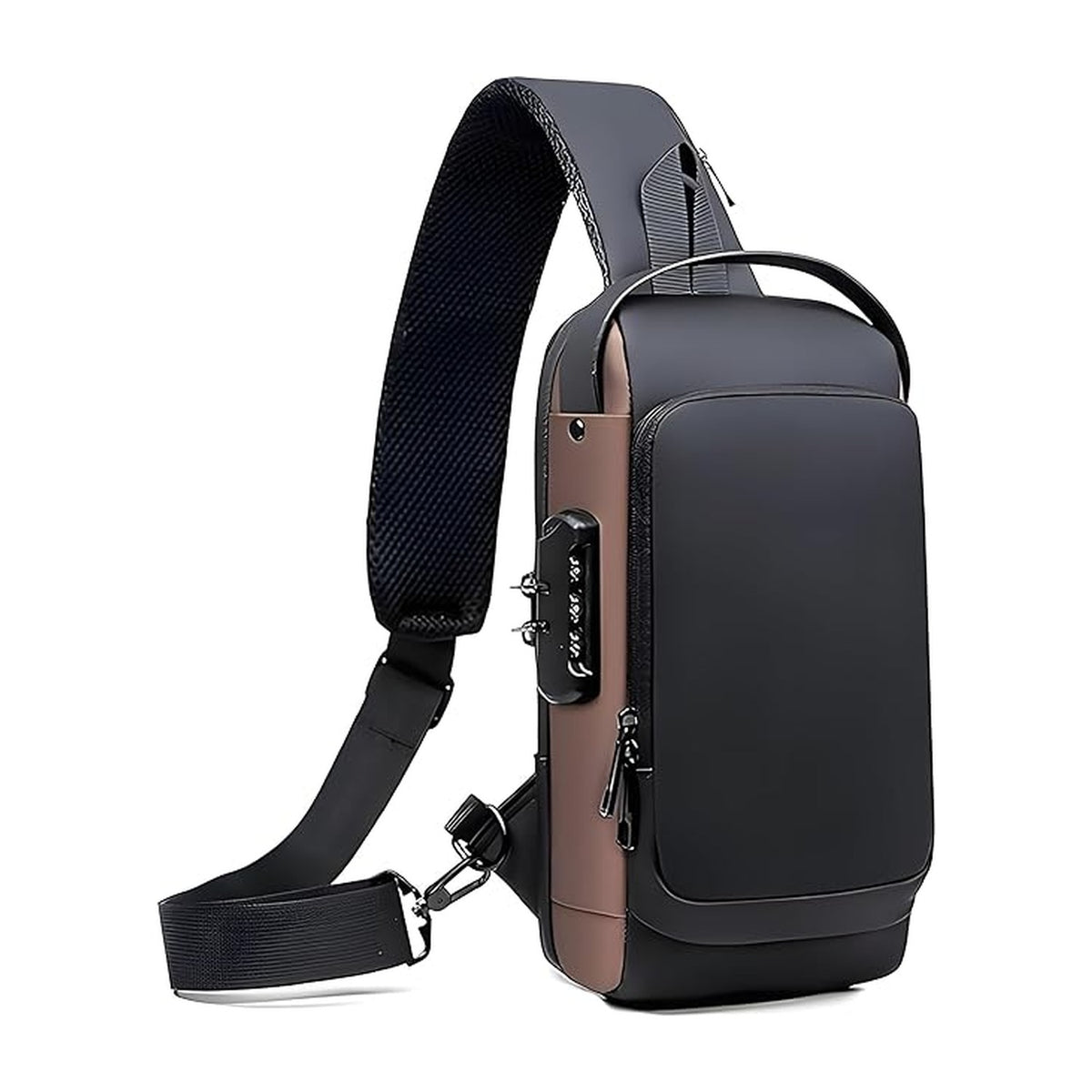 Chest Backpack brown black AllQwik