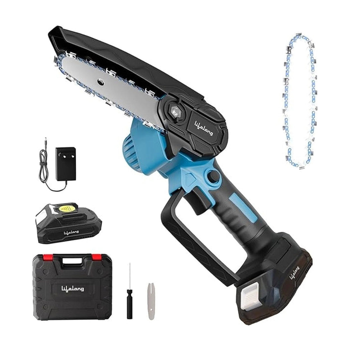 Cordless Mini Chainsaw 6-Inch AllQwik