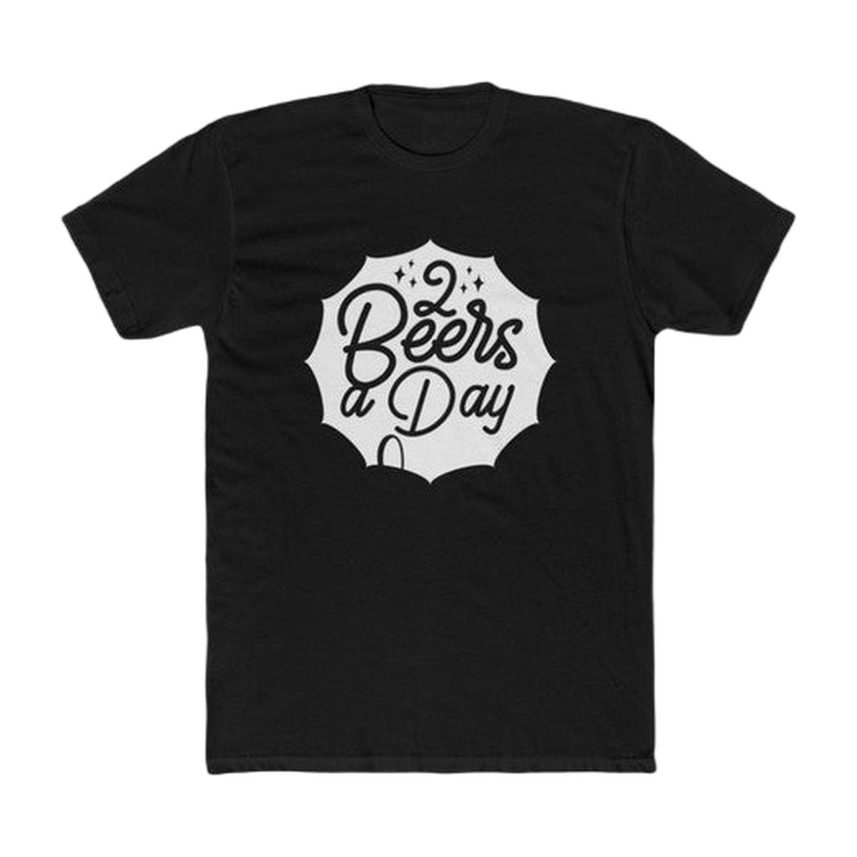 Men's Printed Round Neck Short Sleeve T-Shirt — Black · 6793 AllQwik