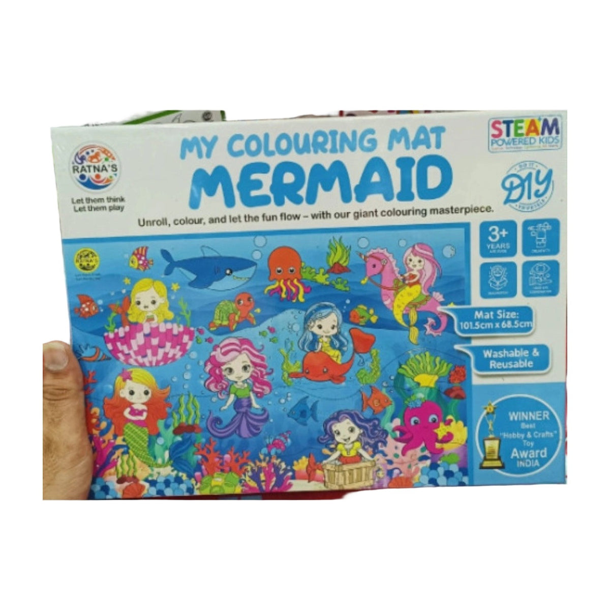Mermaid Printed Colouring Mat AllQwik