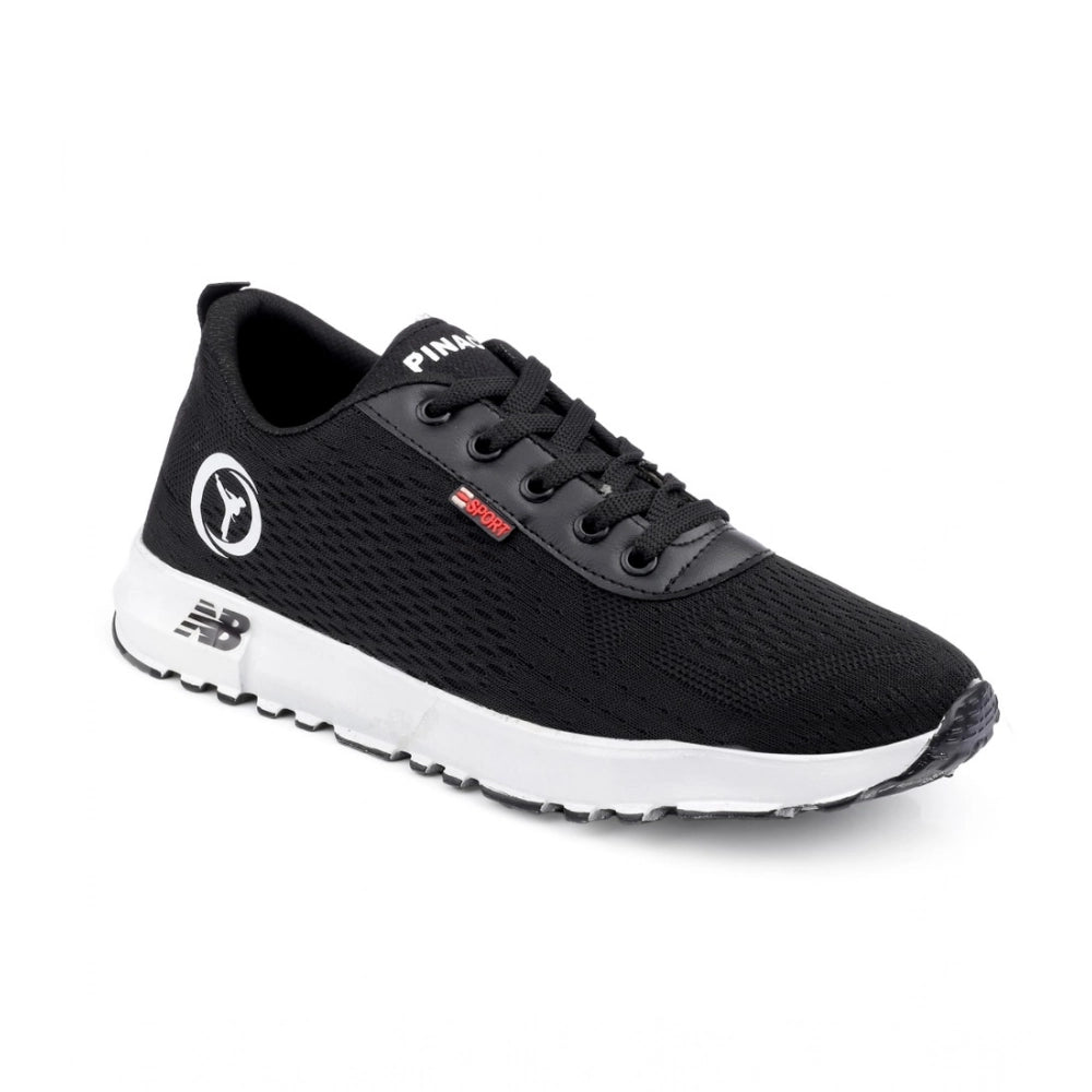 Men's Casual Mesh Lace-Ups Casual Shoes — Black