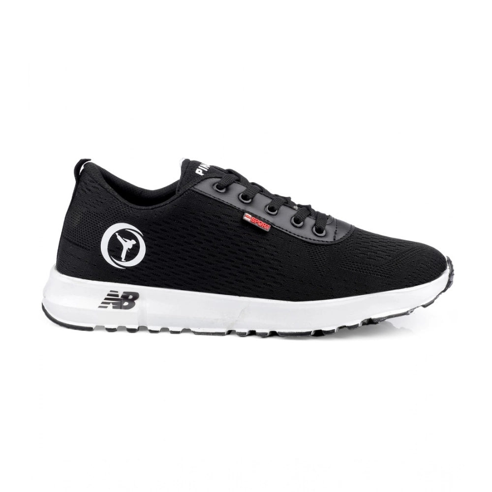 Men's Casual Mesh Lace-Ups Casual Shoes — Black