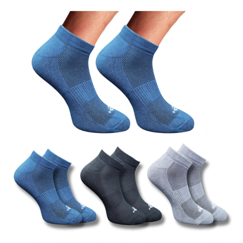 3_Pair Set Unisex Casual Cotton Printed Low Cut Socks · 1275