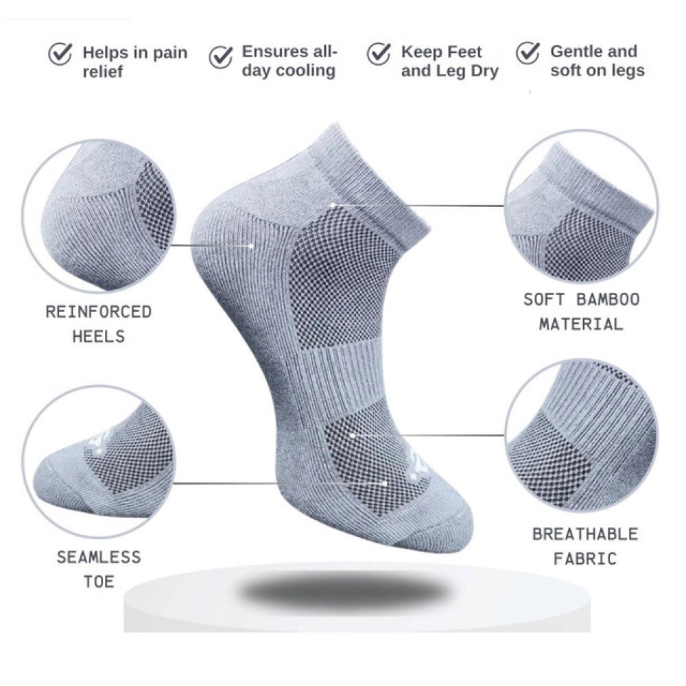3_Pair Set Unisex Casual Cotton Printed Low Cut Socks · 1275