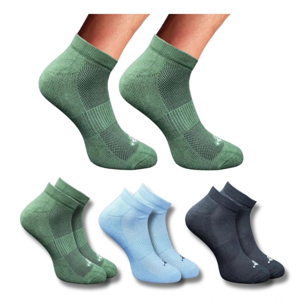 3_Pair Set Unisex Casual Cotton Printed Low Cut Socks · 1277