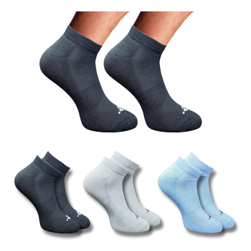 3_Pair Set Unisex Casual Cotton Printed Low Cut Socks · 1293