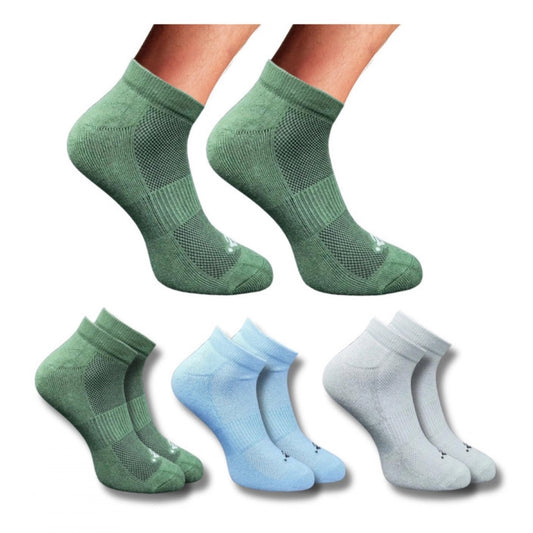 3_Pair Set Unisex Casual Cotton Printed Low Cut Socks · 1295