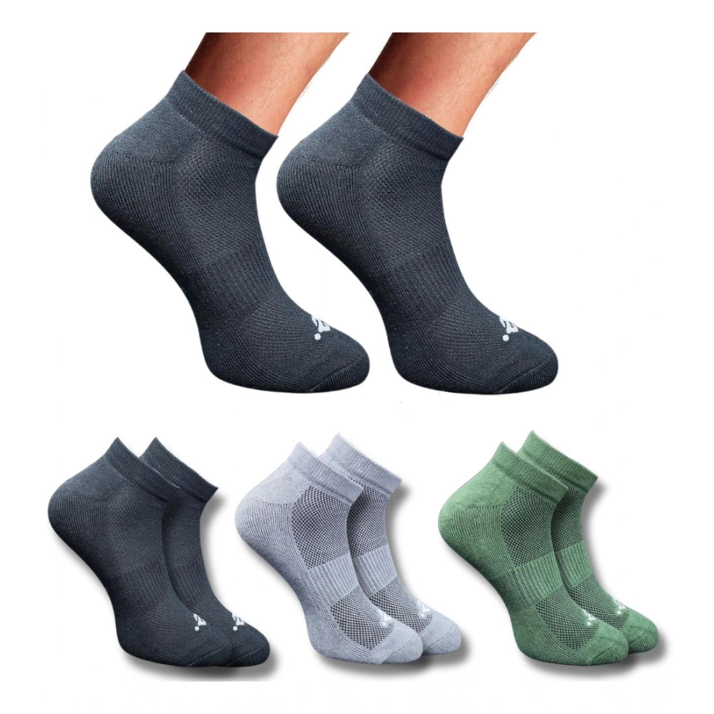 3_Pair Set Unisex Casual Cotton Printed Low Cut Socks · 1297