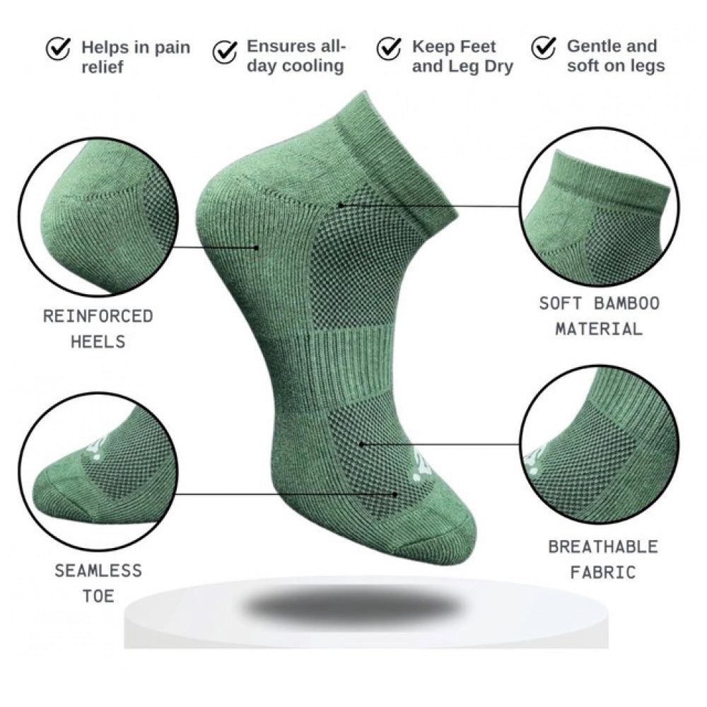 3_Pair Set Unisex Casual Cotton Printed Low Cut Socks · 1301