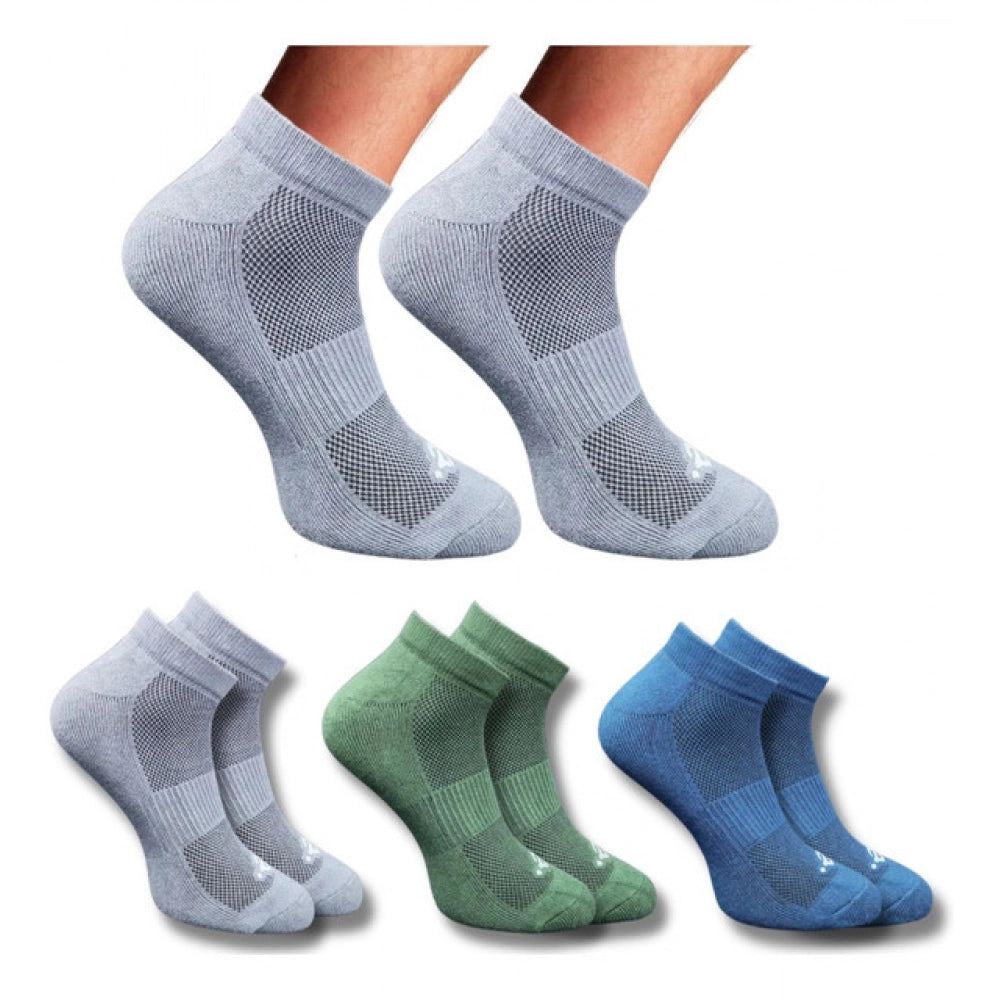 3_Pair Set Unisex Casual Cotton Printed Low Cut Socks · 1304