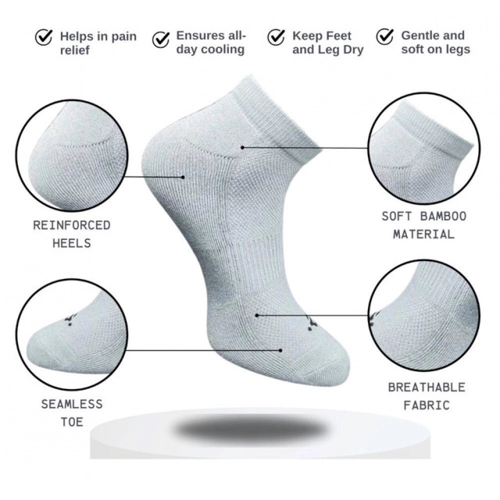 3_Pair Set Unisex Casual Cotton Printed Low Cut Socks · 1305