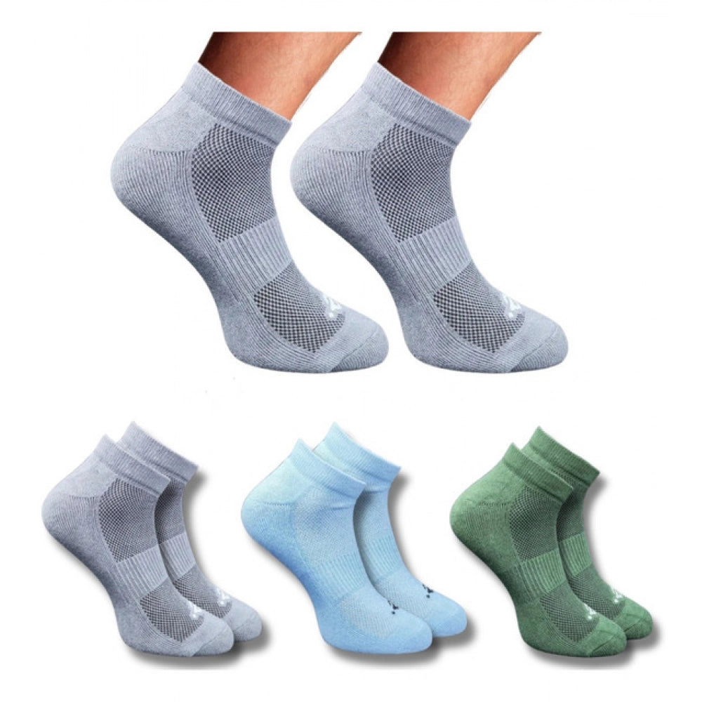 3_Pair Set Unisex Casual Cotton Printed Low Cut Socks · 1307