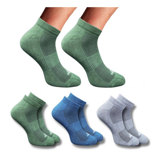 3_Pair Set Unisex Casual Cotton Printed Low Cut Socks · 1310