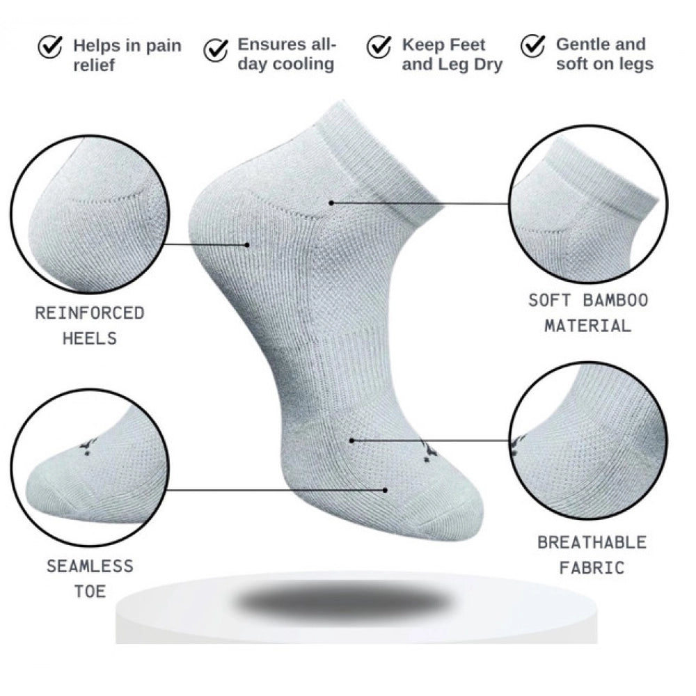 3_Pair Set Unisex Casual Cotton Printed Low Cut Socks · 1333