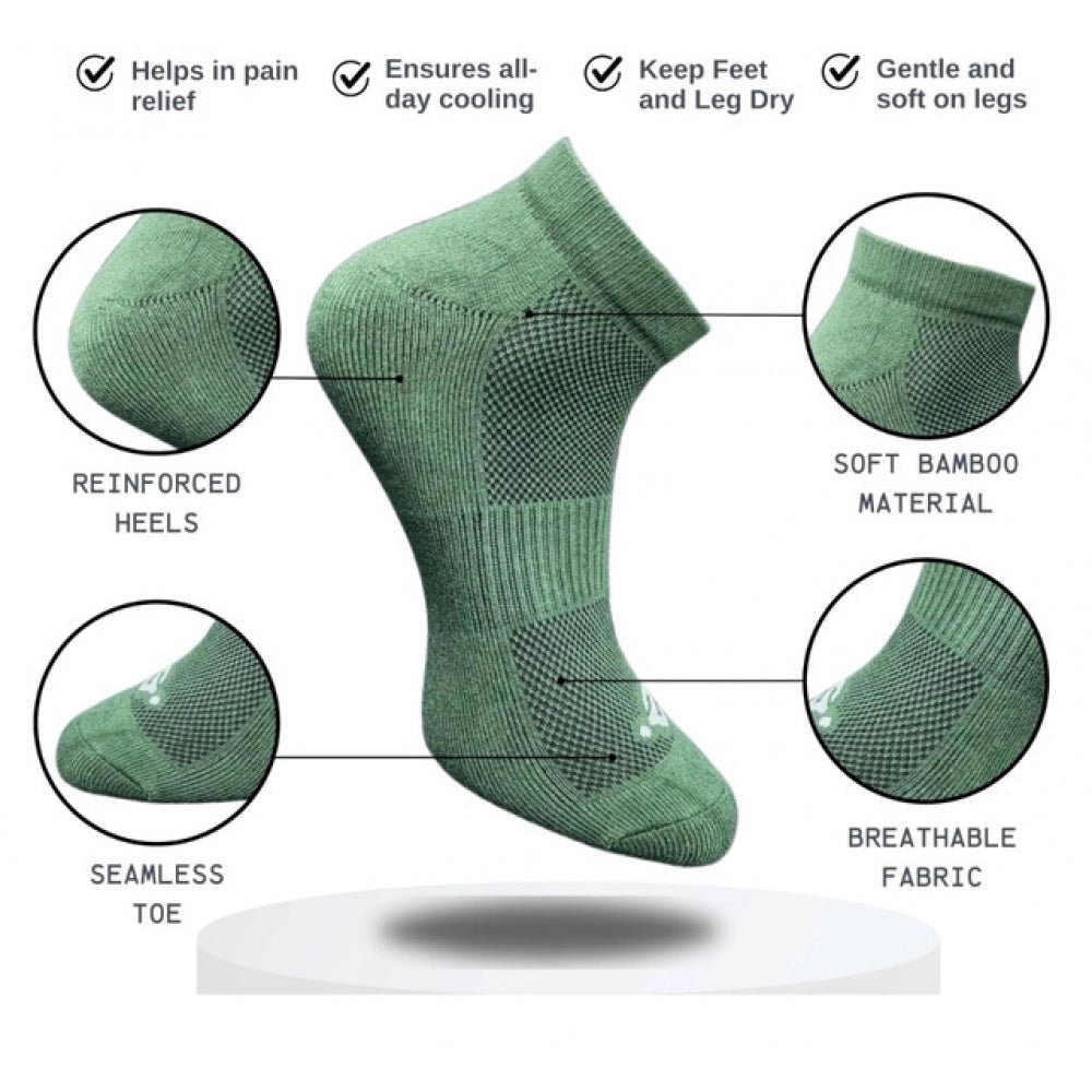 3_Pair Set Unisex Casual Cotton Printed Low Cut Socks · 1345