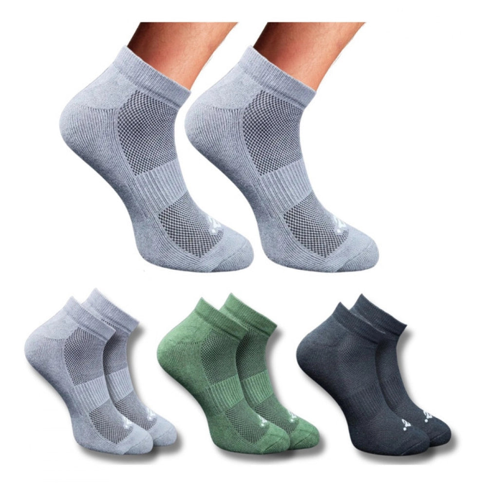 3_Pair Set Unisex Casual Cotton Printed Low Cut Socks · 1357