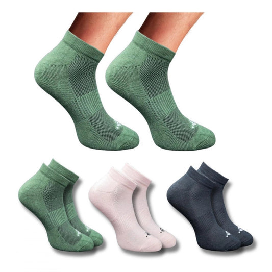 3_Pair Set Unisex Casual Cotton Printed Low Cut Socks · 1366