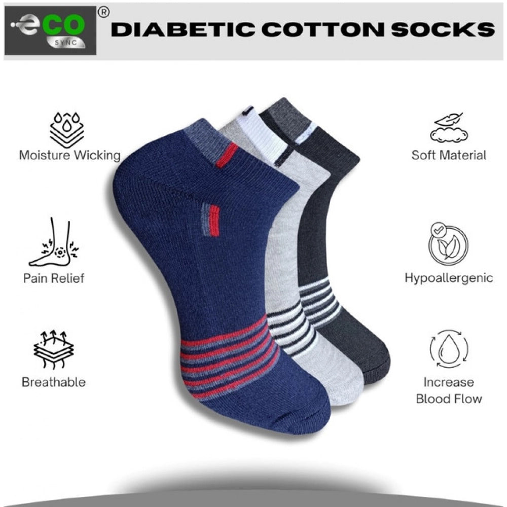 3_Pair Set Unisex Casual Cotton Printed Low Cut Socks · 1126