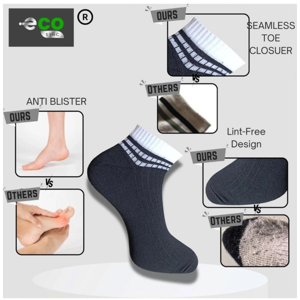 3_Pair Set Unisex Casual Cotton Printed Low Cut Socks · 1168