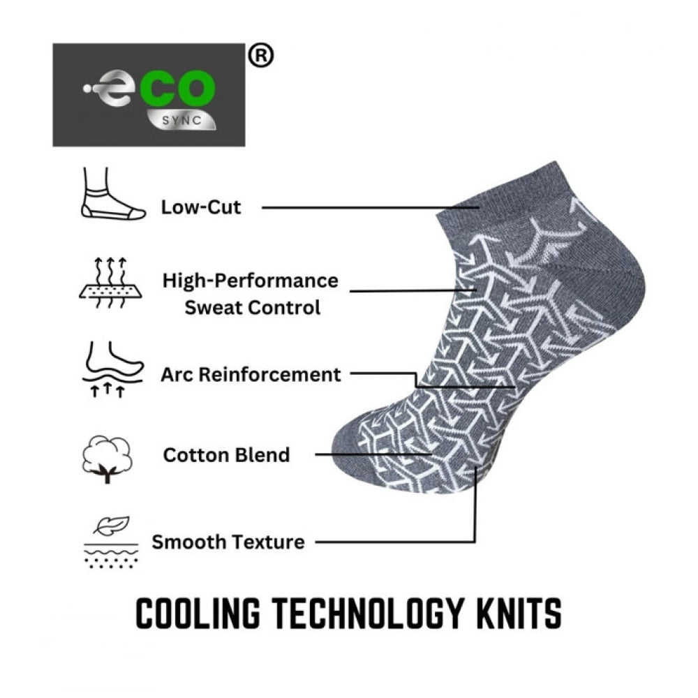 3_Pair Set Unisex Casual Cotton Printed Low Cut Socks · 1169